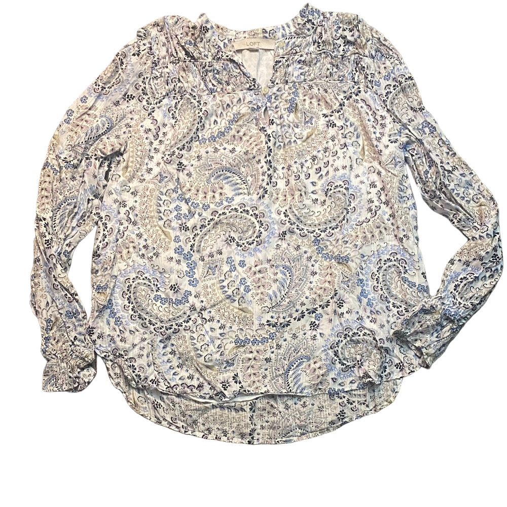 LOFT Paisley Blouse - Picture 2 of 5